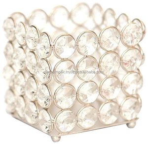 Portavelas de diseño de cristal, decoración del hogar, otro candelabro brillante, vela votiva para interiores y exteriores - Product Image 3