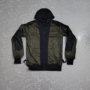 Sudadera con capucha de moto con cremallera de alta calidad, talla 6XL, extragrande, para hombre, de invierno, estilo urbano, con estampado sólido, personalizada al por mayor - Product Image 3