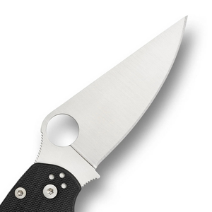 Couteaux de poche pliants haut de gamme avec manche ergonomique noir, lame en acier inoxydable à bord plat et tranchant, trou pour le pouce et clip ceinture - Product Image 4