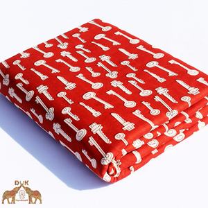 Wholesale Sustainable 100% Organic Cotton Fabric Hand Block Printed Cushions Vests Shoes Underwear Suits Lining Dyed Woven - Product Image 5