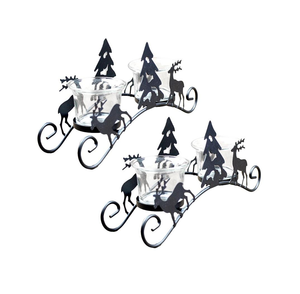 Porte-bougie en métal fait main, design tendance, porte-bougie personnalisé en métal pour la décoration de la maison et de mariage, chandelier vintage - Product Image 2