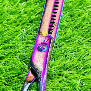 Great Performance Curved Thinning Scissors Multi Color 40 Teeth Hair <b>Shears</b> Reversed Thinner Professional Barber Styling <b>Tool</b> - Product Image 2