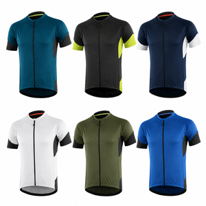 Wholesale Custom Logo Summer Polyester/Spandex Comfortable Cycling Jersey Short Sleeves Breathable <b>Road</b> Bike Men's Heat-Transfer - Product Image 2
