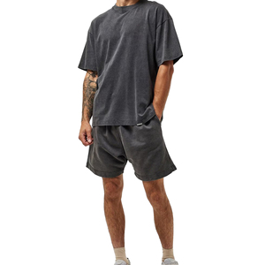 Acid Washed Customized Shorts Trendy Fashion <b>Elastic</b> Waist Causal Wear Oversized Shorts Custom Manufacturing Shorts - Product Image 5