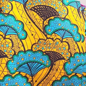 Tela africana estampada de alta calidad |   Suministro a granel listo para exportación a precio asequible desde India - Product Image 1