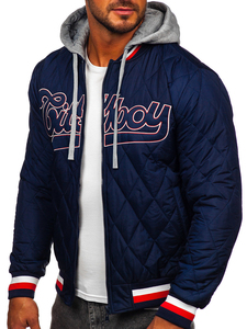 Chaqueta Bomber Impermeable de Primera Calidad para Hombre, para Invierno, con Logotipo y Diseño Personalizados, Chaqueta Bomber de Tela de Lona - Product Image 2