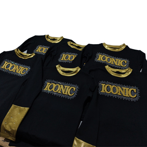 ชุดยูนิฟอร์มเชียร์ลีดเดอร์เด็กแบบเสื้อชั้นใน ผลิตตามสั่ง (OEM) สำหรับการแข่งขัน  ผ้าสแปนเด็กซ์/โพลีเอสเตอร์ พิมพ์ลายด้วยความร้อน - Product Image 5