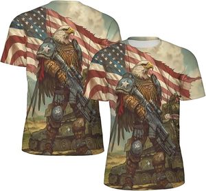 Wolf Pack Moon Reflection Men's Short Sleeve O-Neck T-Shirt Printed <b>Animal</b> <b>Pattern</b> Eco-Friendly Street Style Oversized Fit 100% - Product Image 4