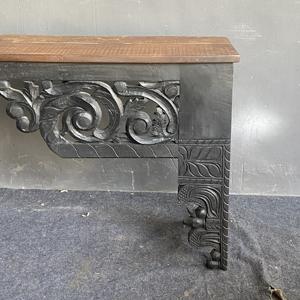 Mejor Colección de Bancos Decorativos Hechos a Mano en Madera Maciza Tallada, Muebles de Estilo Templo Vintage, Arte Antiguo del Himalaya - Product Image 2