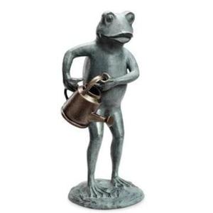 Sculpture décorative de jardin en métal en forme de grenouille, statue animale pour pelouse, fournitures de jardinage - Product Image 3