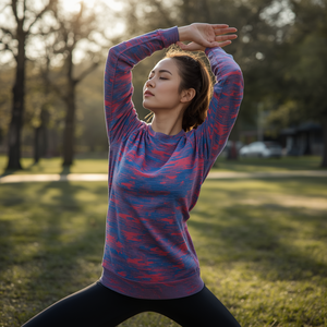 Women <b>Yoga</b> <b>Sweatshirt</b> Athletic Casual Activewear Pullover with OEM ODM Customization - Product Image 1