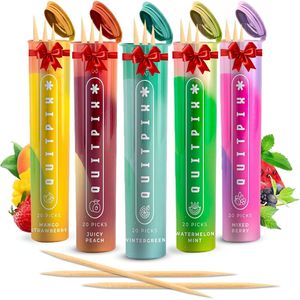 Palillos de Dientes Extra Gruesos con Sabor y NAC L-Teanina para Dejar de Fumar, Fijación Oral, Nicotina, Producto de Higiene Bucal Multiusos - Product Image 1