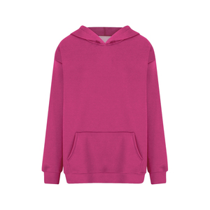 Sweat-shirt à capuche oversize pour femme, 100% coton, coupe-vent, écologique, manches longues, en molleton, avec poches, pour l'automne, décontracté, gris beige - Product Image 6