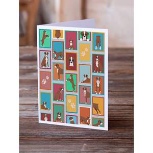 Lunatique A7 Taille 5x7 Cartes Vierge Paquet de 8 Flashy Fawn Boxer Cartes de Voeux avec Enveloppes - Product Image 2
