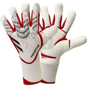 Professional High Quality Leather Goalkeeper <b>Gloves</b> Fingertip Protection Thick Smooth Grip Hook and Loop Closure Adults <b>Kids</b> - Product Image 5