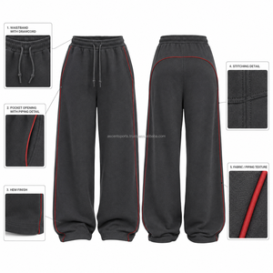 Women's Oversized <b>Fleece</b> <b>Jogger</b> Pants with 100% Cotton <b>Fleece</b> 380 GSM for Loungewear Elastic Waist Durable High Waist Cozy - Product Image 5