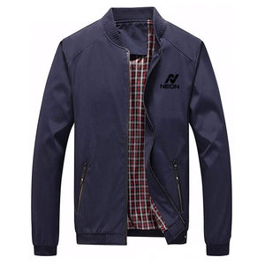 Solid Color Full Zipper <b>Men</b> Bomber <b>Jacket</b> Premium Quality <b>Light</b> Weight Bomber <b>Jacket</b> For <b>Men</b> - Product Image 1