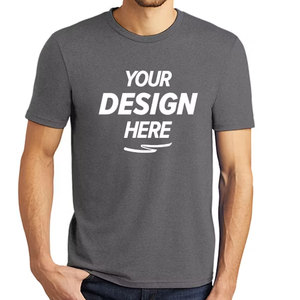 High Quality Plain <b>Blank</b> Triblend Men T-shirt Custom Woven Label Light <b>Weight</b> Breathable Summer Tee Shirt OEM - Product Image 4