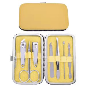 7 In 1 Stainless Steel Nail Kit With <b>Case</b> Portable Manicure Tools Set Classic Style For Adult - Product Image 1