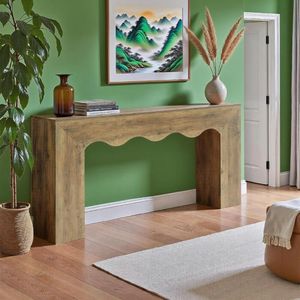 63\" Farmhouse <b>Console</b> <b>Table</b> Wooden Narrow Stand for Entryway Couch <b>Table</b> Behind Sofa with <b>Storage</b> Long Sofa Station - Product Image 1