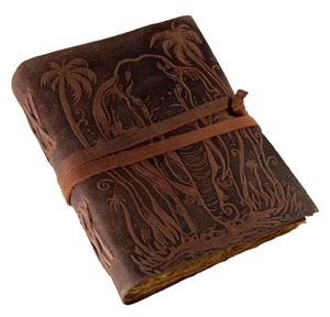 High Quality Brown Hardcover Leather Notebook <b>Custom</b> <b>Diary</b> Stationery For Sublimation Brown Leather Journal - Product Image 1