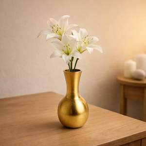 Mini Florero Decorativo Dorado de Aluminio para Mesa, Sala de Estar, Oficina y Centro de Mesa - Product Image 4