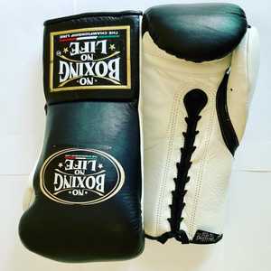 Gants de boxe en cuir de vachette originaux à lacets, sans rembourrage, pour une performance optimale, avec absorption de l'humidité, modèle RL-BG-232 - Product Image 1