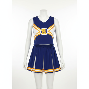 บริการ OEM ชุดยูนิฟอร์มเชียร์ลีดเดอร์สำหรับผู้ใหญ่แบบกำหนดเอง พิมพ์ลายแบบ Sublimation บนผ้าโพลีเอสเตอร์ด้วยเทคนิคการถ่ายเทความร้อน TESSUTO INDUSTRIES ขั้นต่ำ 10 ชิ้น - Product Image 1