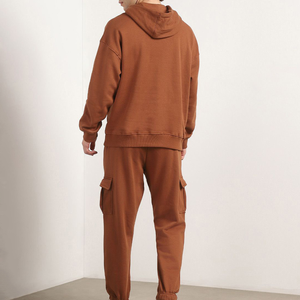 <b>Brown</b> Color Tracksuit Stretchable Sports Outfit Quick Dry Fabric Wholesale Pakistan Factory Made Tracksuits - Product Image 4