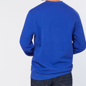 Sweat-shirt à col rond pour homme, bleu royal, coupe classique, en polyester tricoté, décontracté, pour l'automne, séchage rapide, 350g - Product Image 3