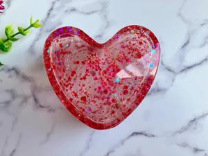 Boîte à bijoux en résine florale artisanale haut de gamme, organiseur décoratif pour bibelots, petite boîte cadeau en résine pour bijoux - Product Image 5