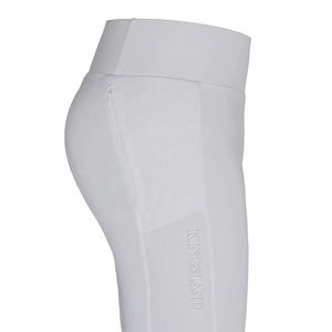 Mallas de montar de silicona de cintura alta multifuncionales ecuestres blancos bolsillo de monedas logotipo personalizado fábrica directa - Product Image 4