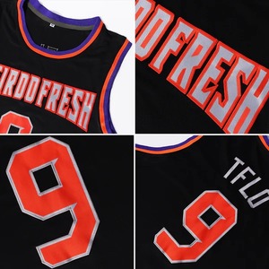 Jersey de Baloncesto Personalizado en Negro, Rojo y Blanco, Cosido, Malla Sublimada Premium, Uniforme Deportivo Universitario Auténtico - Product Image 6