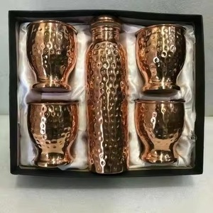 New Design Hand Hammered Copper Water Bottle Decorative Bulk Copper <b>Drinkware</b> for Boiling Water - Product Image 5