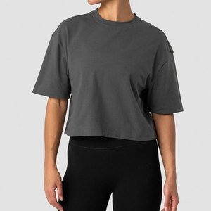 Workout Athletic Tee Breathable <b>Top</b> Women's <b>Crop</b> Length Loose Plus Size Comfortable Quick Dry Fitness Training Wear T-Shirt - Product Image 1