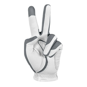 ถุงมือหนังแท้สีขาวและสีเทาสำหรับผู้ชาย สำหรับตีกอล์ฟ ปิดด้วยแถบตีนตุ๊กแก ระบายอากาศได้ดี ไม่ลื่น จับกระชับ นุ่ม ยืดหยุ่น น้ำหนักเบา ประสิทธิภาพสูง - Product Image 3