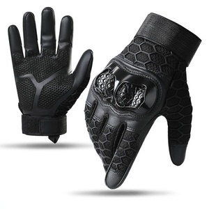 Guantes de Carreras de Cuero Completos con Agarre Hexagonal Antideslizante para Uso en Exteriores, Unisex, con Cierre de Velcro - Product Image 2