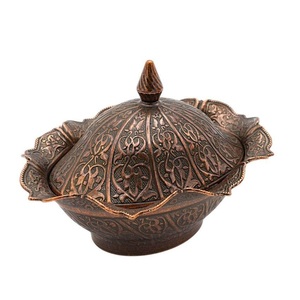 Bol à dattes en métal poli de qualité supérieure avec finition lisse pour hôtels, restaurants, événements religieux - Product Image 1