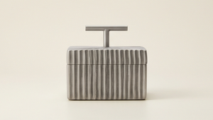 Elegante Contenedor Rectangular de Aluminio Plateado para Frutos Secos, Caja de Almacenamiento de Dátiles de Lujo, Diseño Acanalado, Lata Decorativa para Regalo, Cocina - Product Image 2
