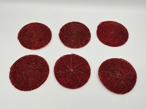 Luxury Beaded Embroidered Coaster Handcrafted <b>Table</b> <b>Protection</b> Mat - Product Image 2