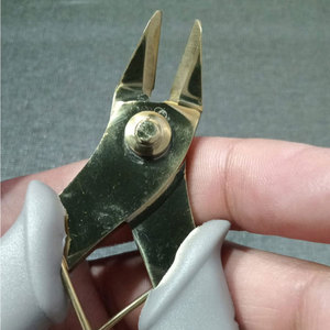 Coupe-fil de précision en acier inoxydable de qualité supérieure, pince coupante professionnelle pour bijoux avec poignée noire antidérapante - Product Image 5
