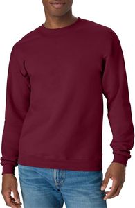 Sweat-shirt à col rond uni pour homme, coupe classique, décontracté, à manches longues, vert sauge - Product Image 3