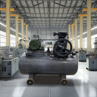 Compresor de Aire de CO2 de Doble Cilindro y Una Etapa, Modelo SSDC-1, de Alta Resistencia Industrial, Alta Eficiencia de Compresión, Duradero para Taller