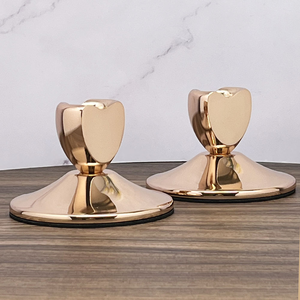 Candelabros de Metal para Decoración de Bodas en Casa, Candelabros Cónicos de Lujo, Candelabros Dorados Decorativos - Product Image 2