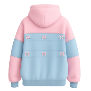 Sweat à capuche surdimensionné en coton/polyester brodé de haute qualité Gamma Phi Delta, vêtements grecs personnalisés - Product Image 2