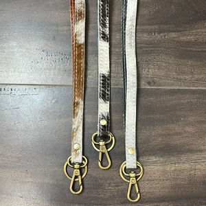 Wholesale Custom Design Genuine Cowhide Leather Lanyard Handmade Real Leather ID Card <b>Badge</b> <b>Holder</b> Neck Strap Lanyard for Unisex - Product Image 4