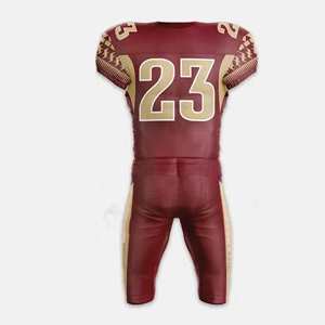 Concevez votre propre uniforme de football américain sur mesure, taille plus, short confortable, tissu respirant, couleurs et tailles personnalisables - Product Image 3