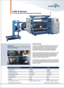 Rebobinadora Cortadora LTM C 300 M/min de Alta Velocidad para Conversión de Bobinas de LDPE, con PLC, HMI, Impresión Delta y Siemens - Product Image 2