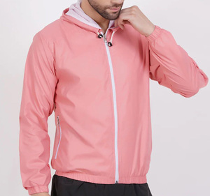 OEM Custom <b>Men</b>’s <b>Lightweight</b> Best Quality Hooded Windbreaker <b>Jacket</b> – Waterproof, Breathable, Zip-Up, Eco Friendly, <b>Lightweight</b> - Product Image 3
