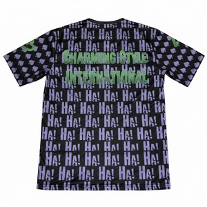 Men's Fashion Quick Dry <b>Tshirt</b> Breathable <b>Polyester</b> Sublimation Fitness Badminton Shirt with Cool Feeling Star Print for Running - Product Image 2